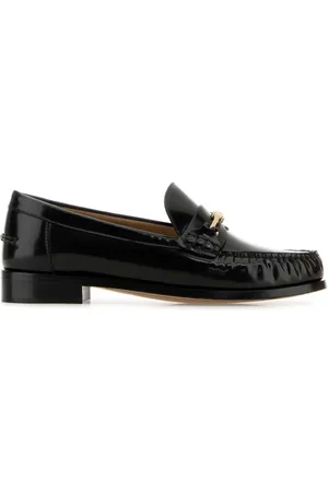 Salvatore Ferragamo Buty, Kobieta, Czarny, 36 1/2 EU, Skóra, Czarne skórzane mokasyny Harry