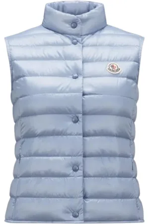 Moncler Kurtki, Kobieta, Niebieski, S, Liane Bezrękawnik Puchowy