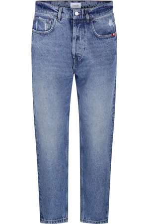 AMISH Jeansy, Mężczyzna, Niebieski, W34, Denim, Dżinsowe Jeansyy dla Mężczyzn i Kobiet