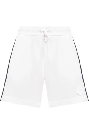 Moncler Szorty, Kobieta, Biały, M, Bawełna, Szorty z Logo