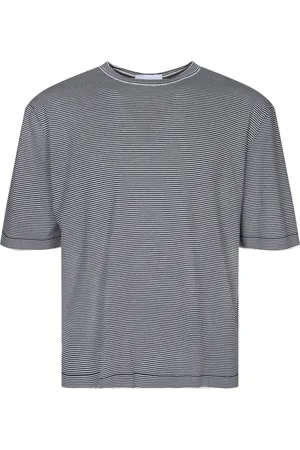 LARDINI Koszulki, Mężczyzna, Czarny, XL, Bawełna, Klasyczna Biała Koszulka T-Shirt