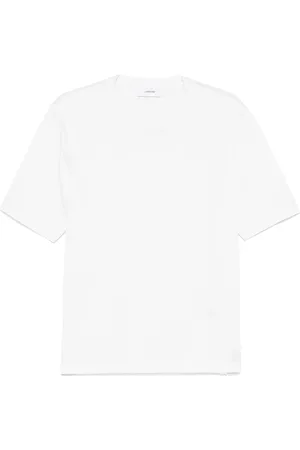 LARDINI Koszulki, Mężczyzna, Biały, S, T-shirt z okrągłym dekoltem i logo