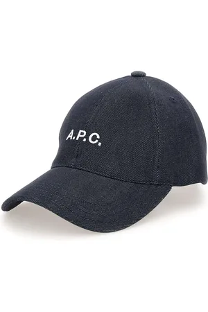 A.P.C. Akcesoria, Mężczyzna, Niebieski, 56 CM, Bawełna, Bawełniana Czapka