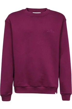 Les Deux Bluzy, Mężczyzna, Fioletowy, XL, Bawełna, Prążkowana bluza z bawełny