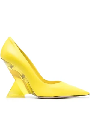 The Attico Buty, Kobieta, Żółty, 38 1/2 EU, Skóra, Czółenka Cheope