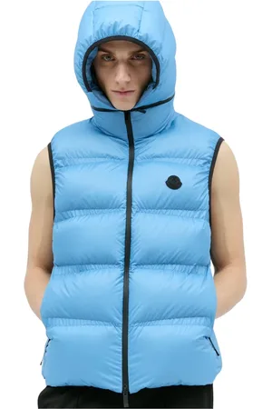 Moncler Kurtki, Mężczyzna, Niebieski, L, Lausen Down Gilet