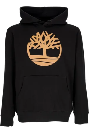 Timberland Bluzy, Mężczyzna, Czarny, S, Bawełna, Bluza z kapturem Tree Logo Wheat