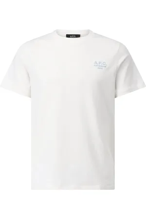 A.P.C. Koszulki, Kobieta, Biały, M, Bawełna, T-shirt z logo z miękkiej bawełny