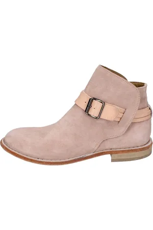 Moma Buty, Kobieta, Różowy, 37 EU, Zamsz, Botki z zamszu w stylu vintage