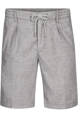 Profuomo Szorty, Mężczyzna, Szary, XL, Eleganckie Wielofunkcyjne Spodnie