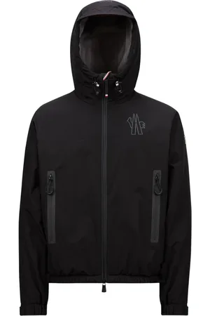 Moncler Kurtki, Mężczyzna, Czarny, S, Krótka kurtka puchowa z kapturem Jaman