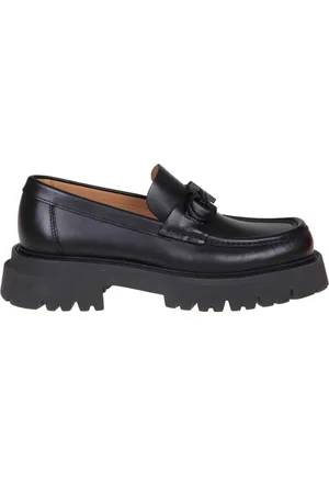 Salvatore Ferragamo Buty, Kobieta, Czarny, 41 EU, Skóra, Lordsy ze skóry cielęcej