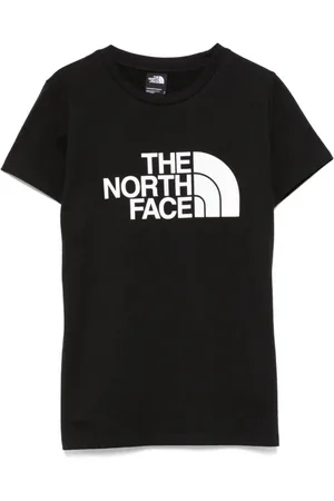 The North Face Koszulki, Kobieta, Czarny, XS, Bawełna, T-shirt z nadrukiem logo i okrągłym dekoltem