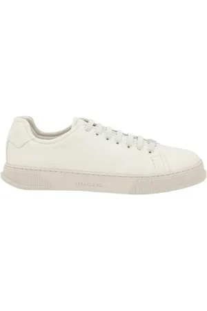 Salvatore Ferragamo Buty, Mężczyzna, Biały, 39 EU, Skóra, Sneakersy typu low top
