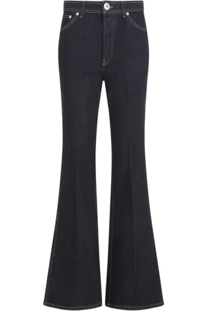 Lanvin Jeansy, Kobieta, Niebieski, M, Dżinsowe spodnie z szerokimi nogawkami