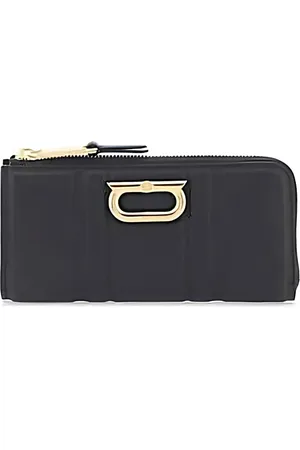 Salvatore Ferragamo Akcesoria, Kobieta, Czarny, ONE SIZE, Skóra, Klasyczny skórzany portfel