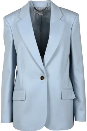 Stella McCartney Kurtki, Kobieta, Niebieski, S, Wełna, Wełniana Marynarka