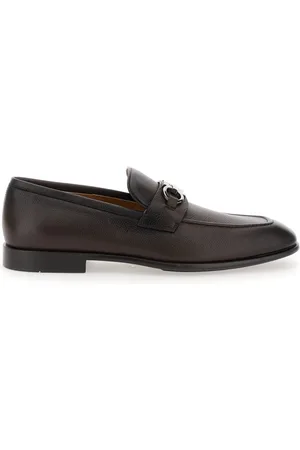 Salvatore Ferragamo Buty, Mężczyzna, brązowy, 40 EU, Skóra, Brązowe skórzane mokasyny wsuwane