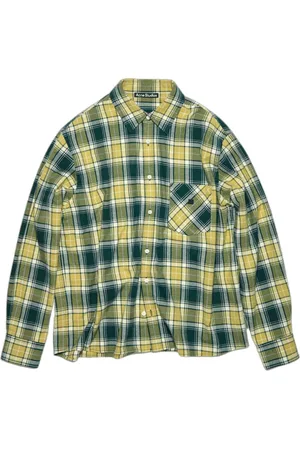 Acne Studios Bluzki, Kobieta, Wielobarwność, S, Bawełna, Koszula w kratę