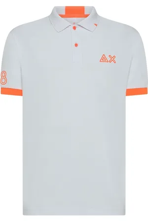 sun68 Koszulki, Mężczyzna, Biały, XL, Bawełna, Koszulki Polo z Logo i Koszulki Polo