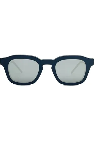 Thom Browne Akcesoria, Mężczyzna, Czarny, ONE SIZE, Prostokątne okulary przeciwsłoneczne