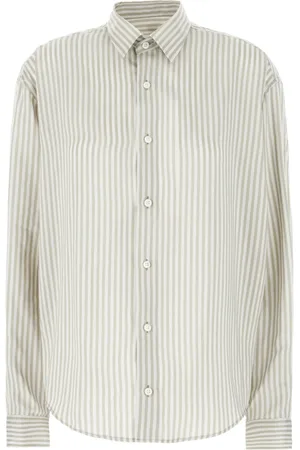 Ami Bluzki, Kobieta, Wielobarwność, L, Koszula w Boxy Stripes