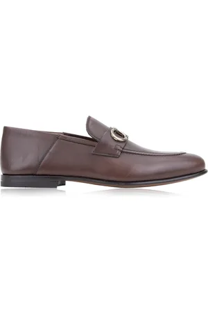 Salvatore Ferragamo Buty, Mężczyzna, brązowy, 40 EU, Skóra, Wsuwane mokasyny skórzane