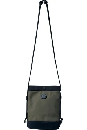 Moncler Akcesoria, Mężczyzna, Beżowy, ONE SIZE, Nylon, Nylonowa Saszetka/Etui na Telefon Crossbody