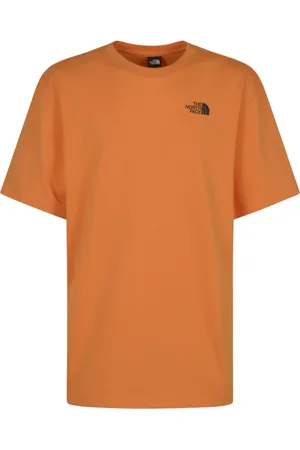 The North Face Koszulki, Mężczyzna, Pomarańczowy, S, Bawełna, Koszulka graficzna w kolorze morelowej glazury