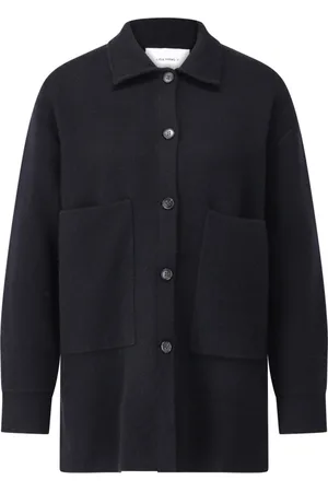 Lisa Yang Kurtki, Kobieta, Czarny, S, Kaszmir, Cashmere Overshirt Julianne