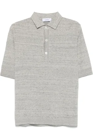 LARDINI Koszulki, Mężczyzna, Szary, S, Bawełna, Szara Koszulka T-Shirt i Polo