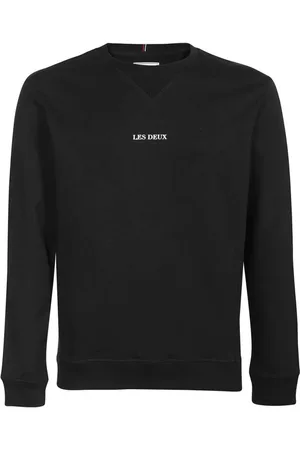 Les Deux Bluzy, Mężczyzna, Czarny, S, Bawełna, Bawełniana bluza z okrągłym dekoltem
