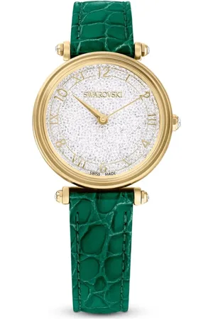Swarovski Akcesoria, Kobieta, Biały, ONE SIZE, Skóra, Crystalline Wonder Watch