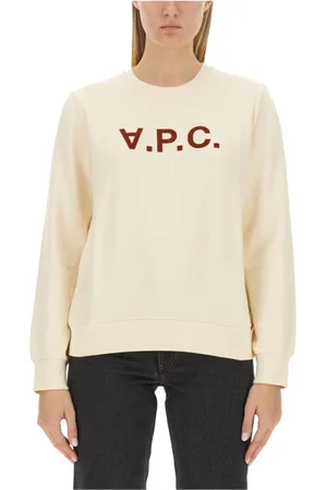 A.P.C. Bluzy, Kobieta, Beżowy, M, Bawełna, Klasyczna bluza dresowa `Live`
