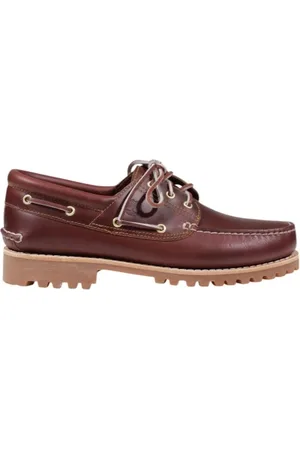 Timberland Buty, Mężczyzna, Czerwony, 41 EU, Skóra, Klasyczne mokasyny żeglarskie