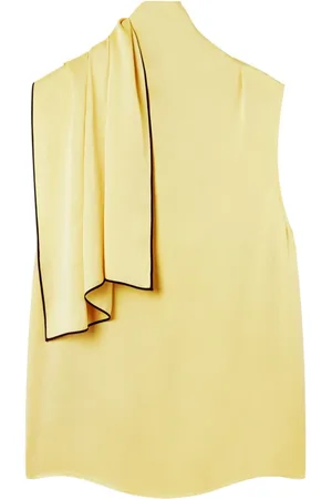 Stella McCartney Koszulki, Kobieta, Żółty, S, Luksusowa beżowa bluzka