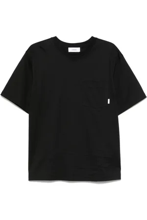 LARDINI Koszulki, Mężczyzna, Czarny, S, Bawełna, Bawełniana koszulka T-shirt