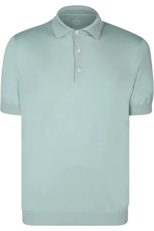 LARDINI Koszulki, Mężczyzna, Zielony, L, Bawełna, Bawełniana Koszulka Polo