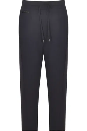 Lanvin Spodnie, Mężczyzna, Czarny, M, Wełna, Eleganckie Spodnie