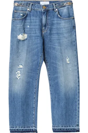 GAËLLE Jeansy, Kobieta, Niebieski, W29, Niebieskie Proste Jeansyy, Must-Have Sezonu
