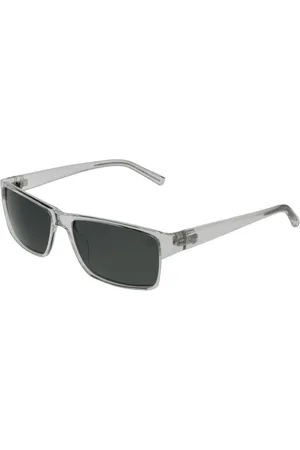 Timberland Akcesoria, Mężczyzna, Szary, ONE SIZE, Prostokątne okulary przeciwsłoneczne z polaryzacją i etui