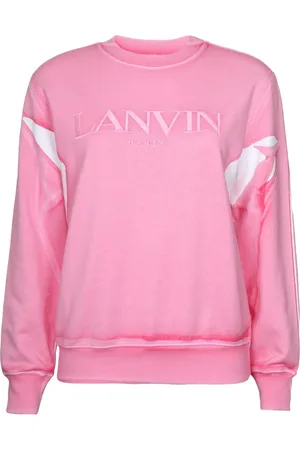 Lanvin Bluzy, Kobieta, Różowy, M, Bawełna, Bawełniana bluza Peony Aw 23