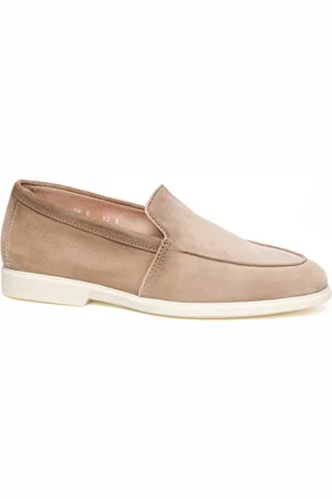 santoni Buty, Mężczyzna, Beżowy, 41 1/2 EU, Beżowe Płaskie Buty wsuwane