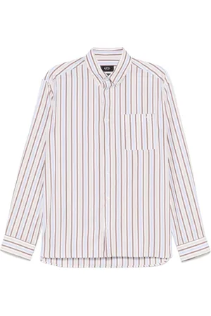 A.P.C. Koszule, Mężczyzna, Wielobarwność, XL, Bawełna, Koszulka Casual