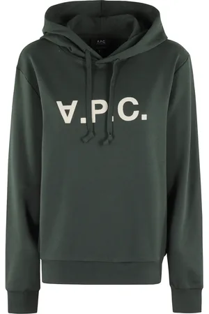 A.P.C. Bluzy, Kobieta, Zielony, 2XS, Bawełna, Standardowa Bluza z Kapturem Grand