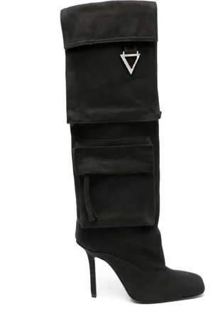 The Attico Buty, Kobieta, Czarny, 36 EU, Skóra, Kozaki Sienna do kolan