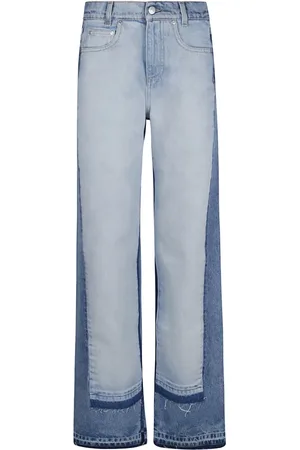 Stella McCartney Jeansy, Kobieta, Niebieski, W26, Bawełna, Dżinsy Proste Two-Tone