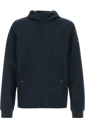 Woolrich Bluzy, Mężczyzna, Niebieski, M, Navy Stretch Polyester Jacket