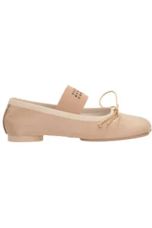 Maison Margiela Buty, Kobieta, Różowy, 37 EU, Satyna, Baleriny Flat Buty
