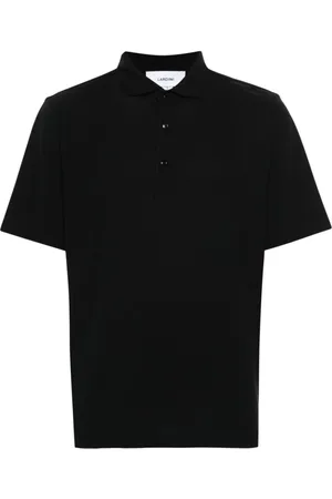 LARDINI Koszulki, Mężczyzna, Czarny, XL, Bawełna, Jersey Polo